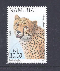 NAMBIA, 1997 FLORA Y FAUNA, $10 GUEPARDO, SG 766, FINE USED, CAT £2.50 - Imagen 1 de 1