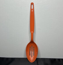 Vtg Ekco Orange Plastic Slotted Spoon 11” Kitchen Utensil Cook Tool USA *Flaws*