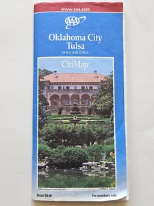 Vintage - AAA Map of Oklahoma City & Tulsa ( 2001-2002 Edition ) - Picture 1 of 5
