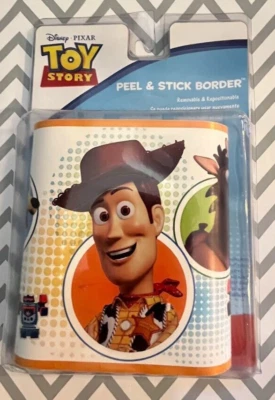 NEW ~ DISNEY*PIXAR "TOY STORY" ~ PEEL & STICK REMOVABLE BORDER  ~ 5" X 15" - Image 1 of 4