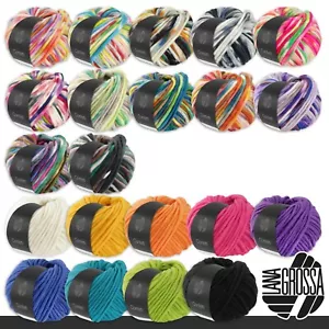 Lana Grossa 100 g Confetti Wolle Garn Stricken Merino Dochtgarn dick 21 Farben - Bild 1 von 44