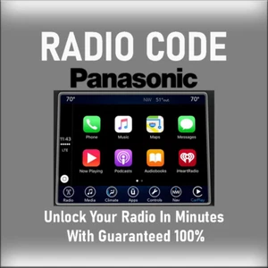 ANTI-THEFT PANASONIC RADIO CODE MODELS UCONNECT 8 .4 UGV STEREO PINCODE SERVICE - Picture 1 of 4