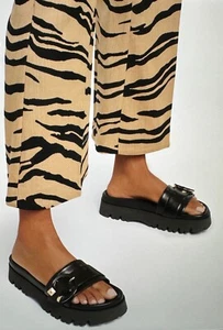 Sandalias Jimmy Choo Maiti Negro Napa Cuero Suela Gruesa Hechas en España Talla EU 40 - Imagen 1 de 17