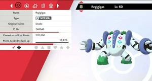 ✨Shiny✨ Regigigas Ultra Trou de Ver pour Pokémon Épée et Bouclier - Photo 1/4