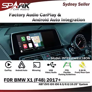CP WIRELESS CARPLAY ANDROID AUTO MIRROR FOR BMW X1 F48 NBT EVO ID5 ID6 2017+ - Foto 1 di 1