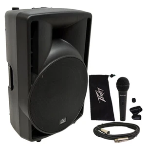 Harmony Audio HA-C15A Pro DJ 15" Powered 1000W Active PA Speaker & Peavey PV Mic - Picture 1 of 5
