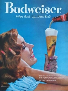 1958 vintage Budweiser print ad. Where there's life... There's bud - Picture 1 of 1