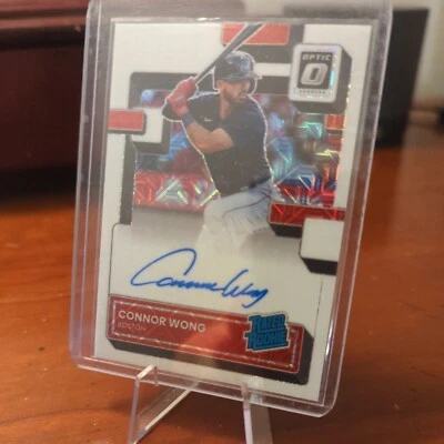 Connor Wong 2022 Donruss Optic mojo numbered 42/99 Rc auto - Image 1 of 2