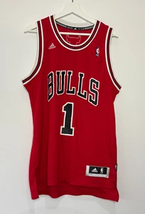 Adidas Chicago Bulls Derrick Rose # 1 NBA Jersey Mens Medium Red Sports Athletic - Picture 1 of 7