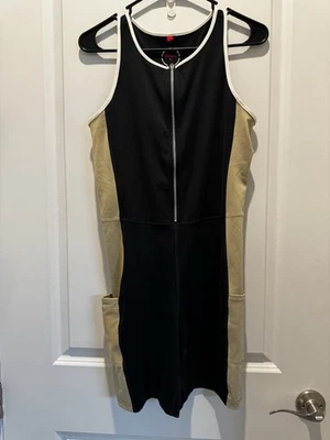 Wilson Jumpsuit Women's Bodysuit Black Beige Size L Romper Tennis Form Fit - Image 1 of 4