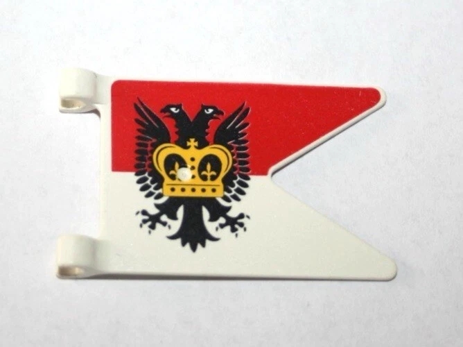 PLAYMOBIL 3351 3859 3914 9989 DRAPEAU AIGLE NOIR COURONNE PRISON TOUR PIRATES - Photo 1/1