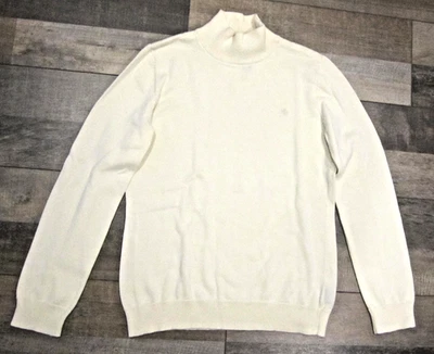 Lauren RALPH LAUREN Cream Mock  turtleneck Sweater PM petite M RLL logo - Image 1 of 2