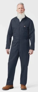 Dickies Men's Performance Coveralls Navy Flex Temp Control Polyester ~ XL Tall - Picture 1 of 7