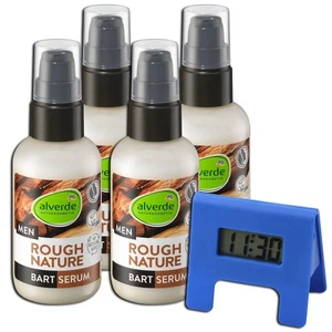 4x alverde men Bartserum Rough Nature, 75 ml + Wecker - Bild 1 von 3