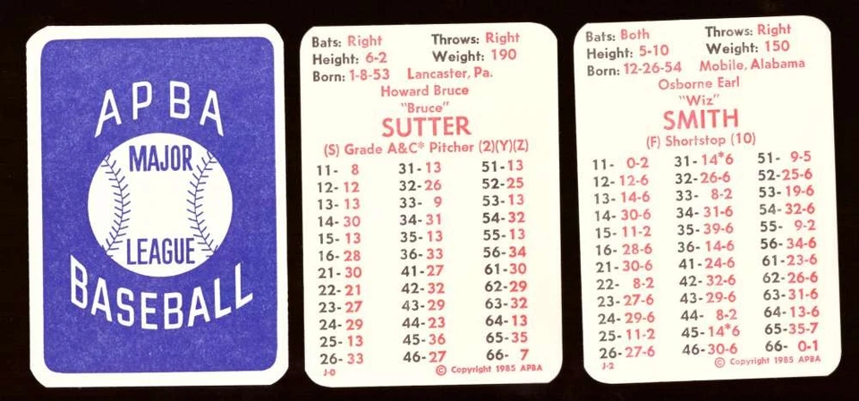 1984 APBA Season - ST LOUIS CARDINALS Team Set - Image 1 of 1