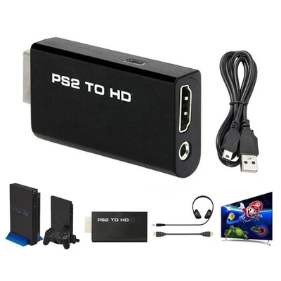 PlayStation 2 PS2 to HDMI Converter Adapter Adaptor Cable HD RCA AV Audio Video - Image 1 of 4