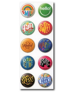 USPS Stamps ~ Unused Sheet of 20 ~ 2024 "Pinback Buttons" Scott 5919-5928 - Picture 1 of 2