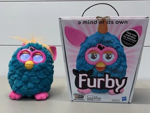 HASBRO FURBY 2012 ELECTRONIC TOY PINK/ TEAL - TESTED/WORKS NO PA-282 Org Box - Picture 1 of 12