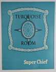 Santa Fe Railroad Super Chief Turquoise Room Menu Large 14" x 11"