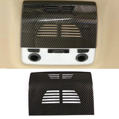 For BMW 1 Series E81 2007-2011 Carbon Fiber Roof Reading Light Frame Decor Cover - Image 1 of 4