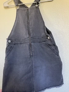 Oshkosh Girls Sz 12 Yers Jumper / Skirt Dress  Denim Black - Picture 1 of 5