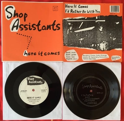 SHOP ASSISTANTS Here It Comes VINYL 7“ Single + FLEXI Shoegaze INDIE 1st Press ! - Bild 1 von 3