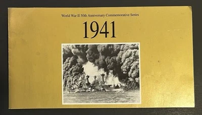 WWII 50th Anniversary Commemorative 1941 Stamp Set USPS - Image 1 of 4