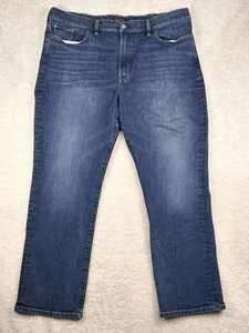 Lucky Brand Jeans Herren Größe 44x32 blau sportliche Passform verwaschene Schnurrhaare gerade - Bild 1 von 9