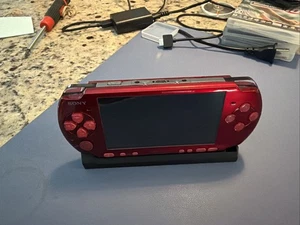 Sony PSP-3000 Radiant Red Handheld System Charging Cord Very Clean Fast Ship - Picture 1 of 8