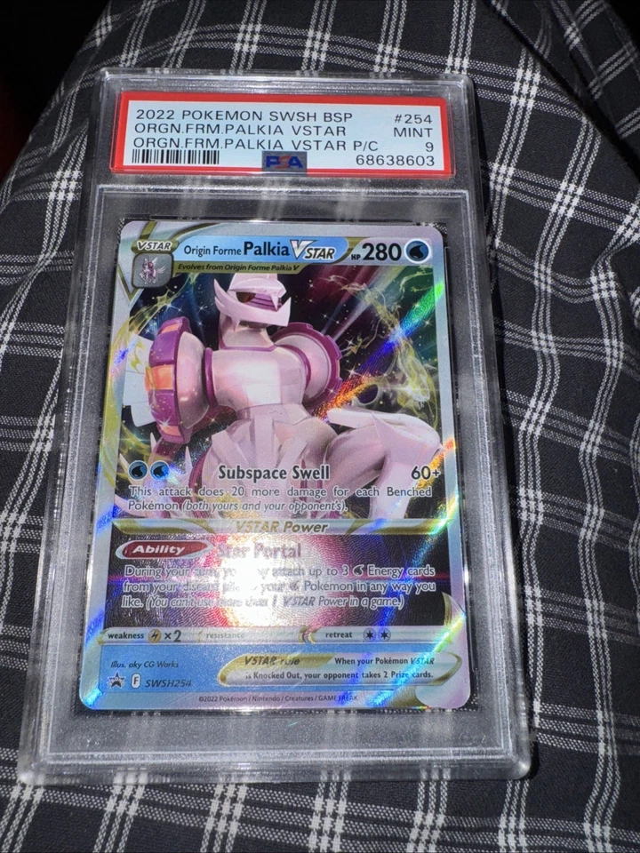 Origin Forme Palkia VSTAR SWSH254 SWSH: Sword & Shield Promo Cards Holo PSA 9 - Image 1 of 2