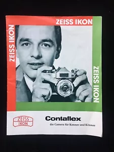 ZEISS IKON CONTAFLEX camera sales brochure, 3062 0559 printed In Germany 1959 - Picture 1 of 5