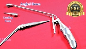 LIGADOR DE SUCCIÓN DE HEMORROIDES EN ÁNGULO HACIA ABAJO CON CONO DE CARGA ACERO INOXIDABLE DE ALTA CALIDAD  - Imagen 1 de 12