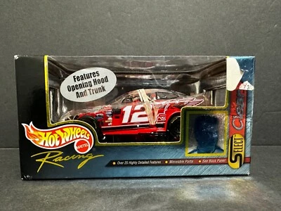 1999 #12 Mobil 1 - 1:48 Hot Wheels Nascar Racing Select Clear - Image 1 of 3