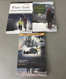 Vermont & New Hampshire Lot of 3 Winter Snowshoe Cross Country Ski Trail Books - Imagen 1 de 12