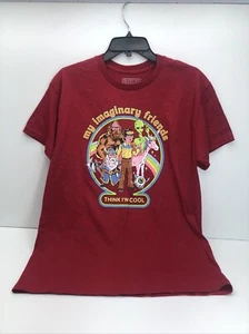 Steven Rhodes - My Imaginary Friends - Official Red Short Sleeve T-shirt Size M - Picture 1 of 4