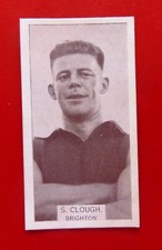 1933 WILLS Football Card: S. CLOUGH (Brighton) #176