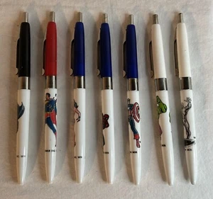 Vintage Ball Point Pen 1978 DC/ Marvel Character Hulk Superman Batman Spiderman - Picture 1 of 8