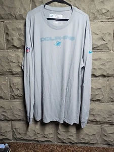 Miami Dolphins Team Issued Mike Person Nike Tee Dri Fit Langarmshirt 3XL - Bild 1 von 6