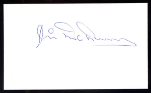 Jim McManus signed 3x5 card- (1960 Kansas City Athletics) INPERSON w/ COA - Picture 1 of 1
