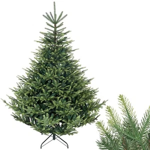 210 cm Künstlicher Weihnachtsbaum Naturgetreuer Tannenbaum mit PE Spritzguss - Bild 1 von 8