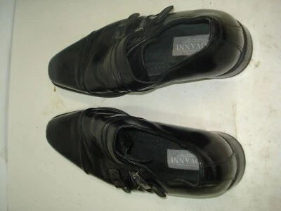 Giovanni Mens Dress Loafer 10 M Shoes Black Slip On Casual Leather Double Buckle - Image 1 of 4