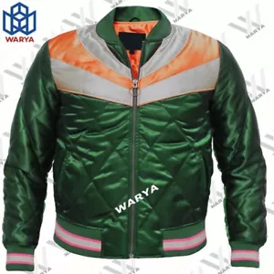 Letterman Baseball College Varsity Satin Bomber best Quality Jacket Sports Wears - Picture 1 of 7