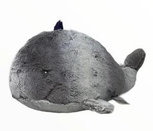 Ciondolo elegante Nat & Jules balena Wylie 12" peluche 2014 grigio Demdaco giocattolo imbottito - Foto 1 di 9