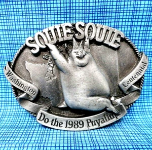 Puyallup Souie Souie Gürtelschnalle Washington 100 Jahre LE #49 Vintage Siskiyou .TWY038 - Bild 1 von 6
