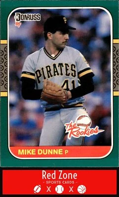 1987 Donruss The Rookies - #38 Mike Dunne EX+ NM Set Break - Image 1 of 2