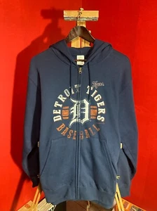 Rare Detroit Tigers Hoodie, Mens, Medium, Full-Zip, Like New - Picture 1 of 4