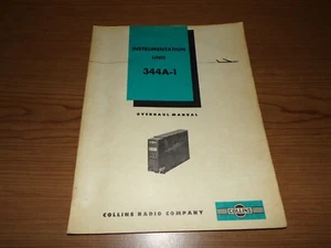 Collins Instrumentation Unit 344A-1 Overhaul Manual - Picture 1 of 2