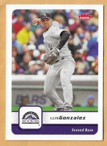 Luis Gonzalez Colorado Rockies #329 - Fleer casi nuevo-como nuevo 2006 - Imagen 1 de 2