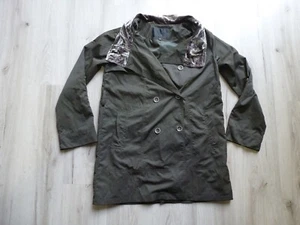 Eryn Brinie Mantel Jacke Damen Größe Large braun Samtausschnitt gefüttert gebraucht, in einwandfreiem Zustand - Bild 1 von 11