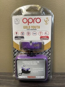 Opro Self Fit Gold Level Youth Mouth Guard Unisex Mouthguard Level 4 - NEW - Picture 1 of 2